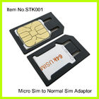 IPhone 4를 위한 정상적인 SIM 접합기에 주문 플라스틱 까만 마이크로 컴퓨터