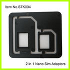 3FF - 2FF 셀룰라 전화 SIM 카드 접합기, 정상적인 까만 플라스틱 아BS
