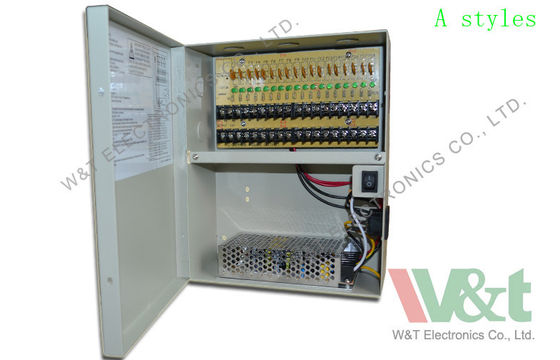 18 PTZ/DVR를 위한 채널 12V DC 180W 사진기 전력 공급 배급 상자