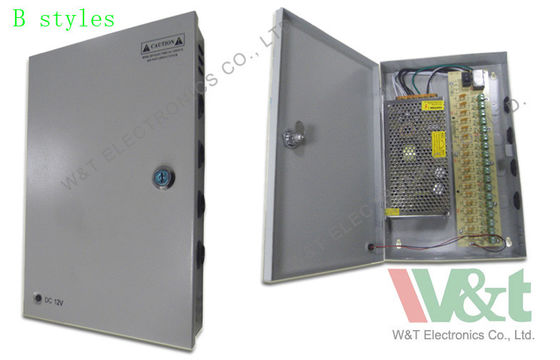 18 PTZ/DVR를 위한 채널 12V DC 180W 사진기 전력 공급 배급 상자