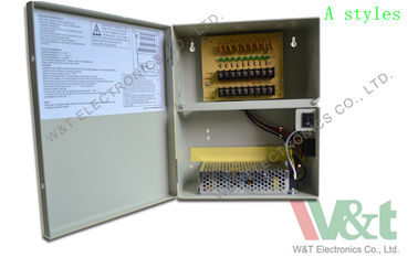 감시 카메라 115V/230VAC를 위한 집 9 항구 PTC CCTV 전력 공급 상자