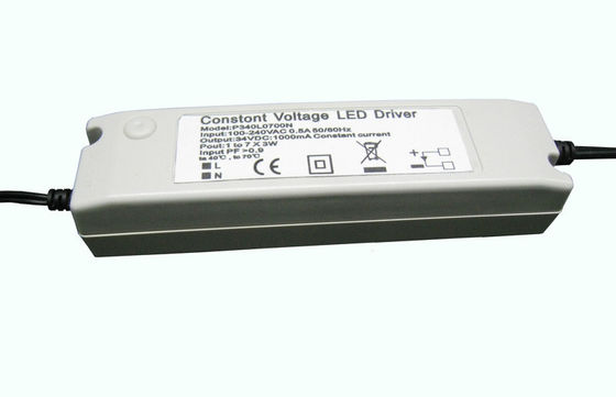 일정한 전압 24VDC LED 운전사 800ma는, 보편적인 AC 입력하고/전 범위