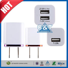 듀얼포트 3.1A Usb 교류 전원 접합기 2색조 가정 Iphone 6 벽 충전기