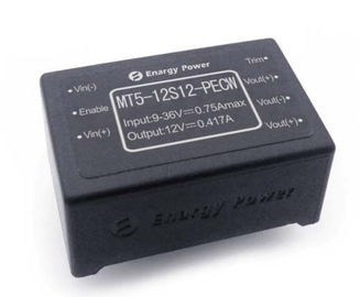 고주파 군사력 공급 5W 12V DC-DC 변환기 단위 MT5-12S12-PECW