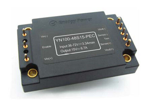 Solderability IEC60068-2-20 YN100-48S15-PEC를 가진 100W DC-DC 변환기 15 전압