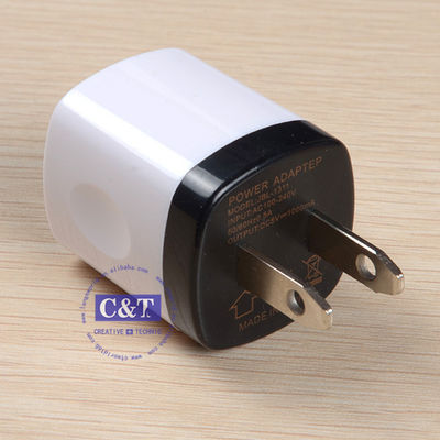 USB 여행 가정 Iphone 6/6 더하기 5s Samsung를 위한 1.0 Amp 힘 접합기 벽 충전기 마개