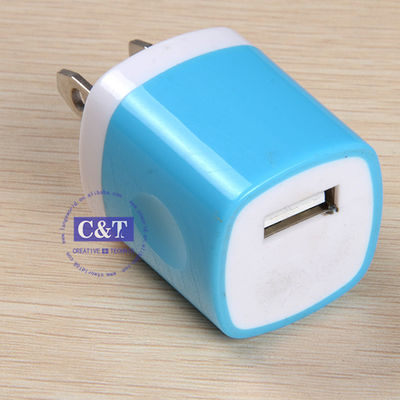 USB 여행 가정 Iphone 6/6 더하기 5s Samsung를 위한 1.0 Amp 힘 접합기 벽 충전기 마개