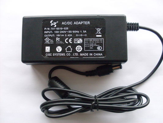 DC 6V 2A 18W LCD Moniter 전력 공급을 위한 탁상용 교류 전원 접합기