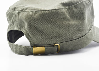 공백 금속 버클을 가진 면 군 육군 녹색 모자에 의하여 주문을 받아서 만들어지는 안대기