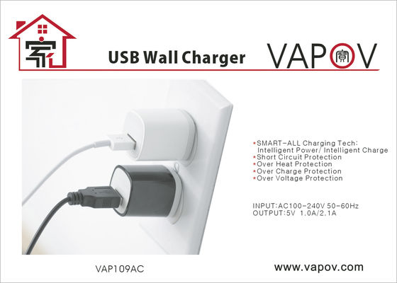 FCC PSE는 1.0A 단 하나 usb 여행 충전기 접합기, 지적인 이동 전화 usb 충전기를 찬성했습니다