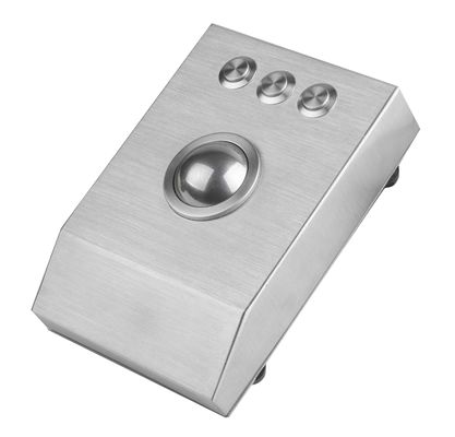1200 DPI 해결책을 가진 어려운 금속 스테인리스 2 바탕 화면 38mm 레이저 트랙볼