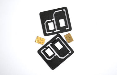 까만 플라스틱 셀룰라 전화 SIM 카드 접합기, 보편적인 이중 SIM 카드 접합기